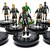 Subbuteo Andrew Table Soccer Newcastle United 2007-2008 on Classic Hasbro bases